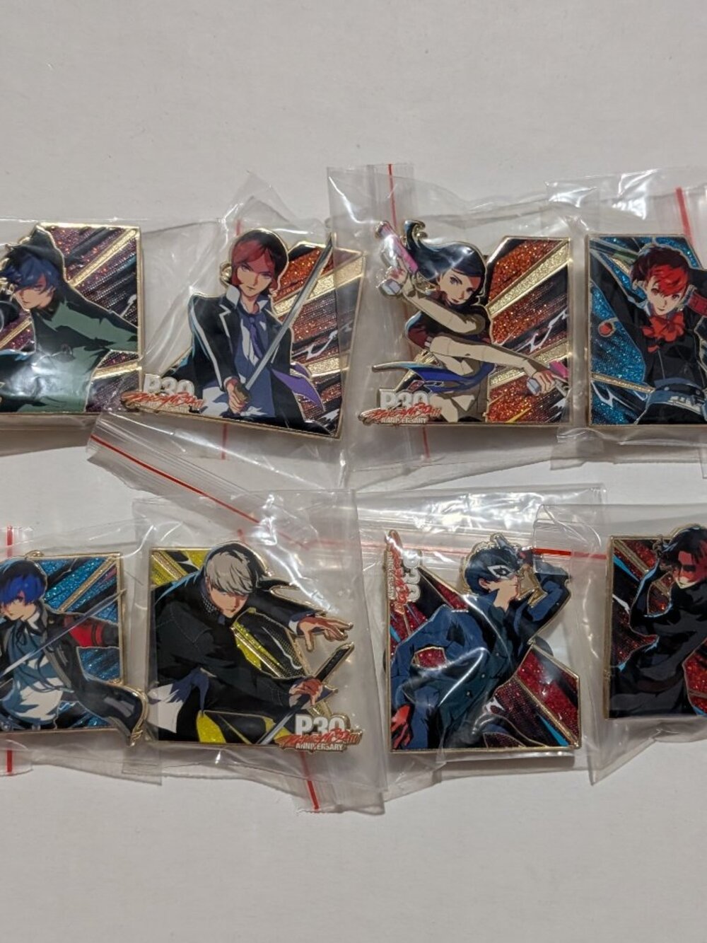 Persona 30th Anniversary Blind Bag Series Enamel Pins Full Set Of 8 Badges
